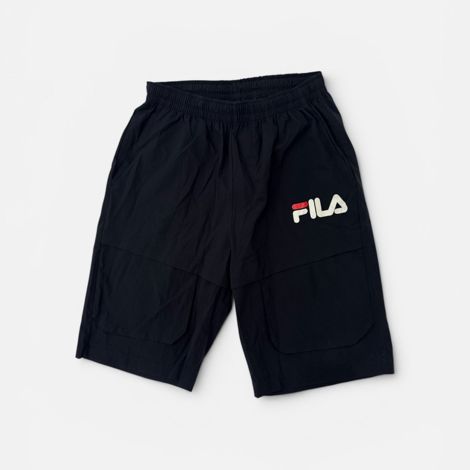 Fila Cargo Αθλητική Βερμούδα Μαύρη με Logo